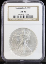 2008-W American Eagle NGC MS70