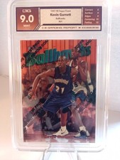 1997-98 Topps Finest Ballhawks Kevin Garnett #61 Timberwolves Graded 9
