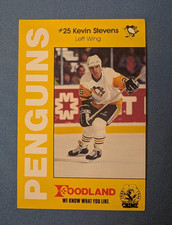1991 ice hockey trading card Pittsburgh Penguins Kevin Stevens police Foodland