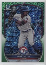 2023 Bowman Chrome Prospects Green Shimmer Refractor 31/99 Yosy Galan 9hx