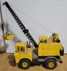 Vintage 1970's Tonka Mighty Mobile Crane Metal Truck & Bucket MR970 Rare Fun Toy