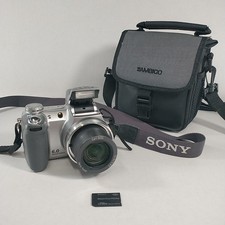 SONY Cyber-shot DSC-H2 6.0MP Digital Camera Memory Card Case Tested Works