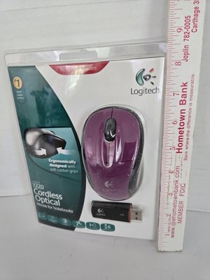 Logitech V220 Cordless Optical Mouse for Notebooks Purple FREE SHIPPING