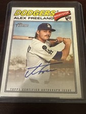 2026 Topps Heritage Real Ones Blue Ink Auto Alex Freeland Rc Dodgers