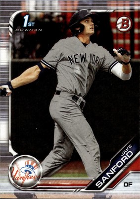 2019 Bowman Draft #BD-82 Jake Sanford New York Yankees