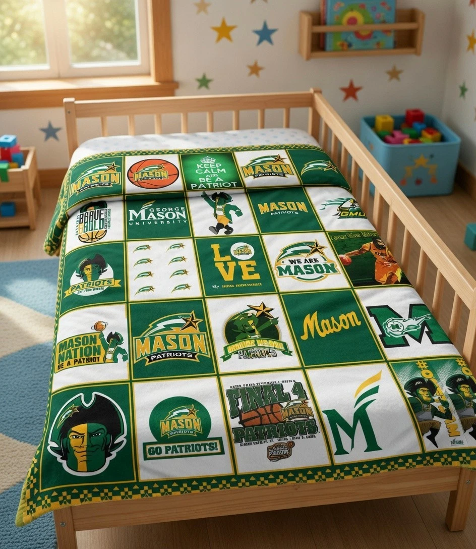 College Mascot Sports Flannel Blanket Stadium Fan Gift Throw