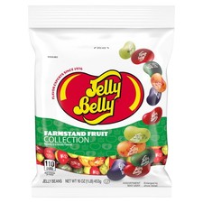 Jelly Belly Farmstand Fruit Jelly Bean Mix 1 Pound 16 Ounces Resealable Bag ...