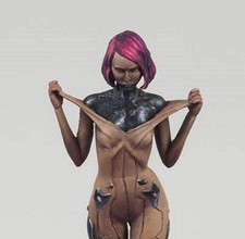 1/16 Resin Cyberpunk Model Kit Beautiful Girl...