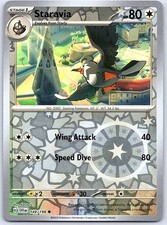 Staravia 149/198 Common Scarlet & Violet Pokemon Reverse Holo Near Mint
