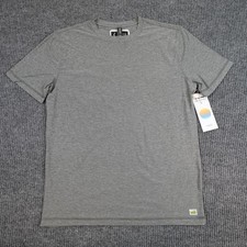 Vuori Strato Tech Tee Shirt Mens Medium Gray Silicon Valley