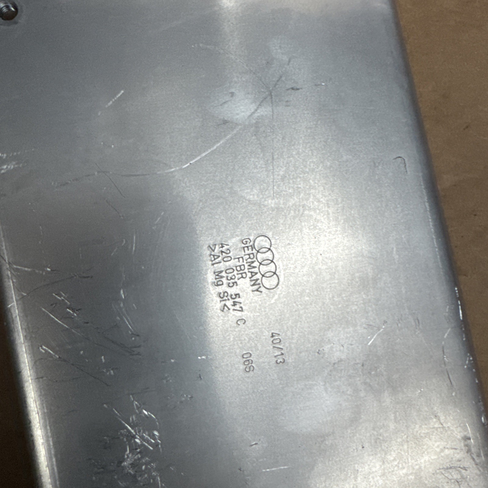 2008 - 2015 Audi R8 Control Module Holder Mounting Bracket Silver Computer Rear