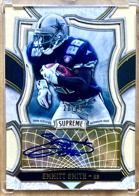 EMMITT SMITH 2015 Topps Supreme AUTOGRAPH Auto SSP 21/25 #SA-ESM DALLAS COWBOYS