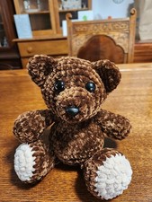 Handmade Crocheted Brown Teddybear
