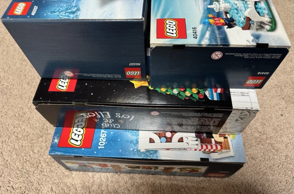 LEGO Winter Village Gingerbread House 10267 Elf Club House 10275 GWP 40416 40337 Foto 3 de 4