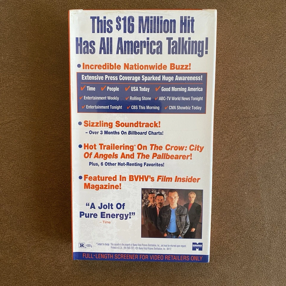 Trainspotting VHS 1996 Screener Promo Tape Brand New Sealed Ewan McGregor - Image 2 of 4