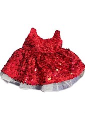 Build-A-Bear Workshop Red Sequin Holiday Dress for Stuffed Animals
