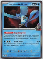 Team Rocket's Articuno 051/182 NM DRI Destined Rivals Holofoil