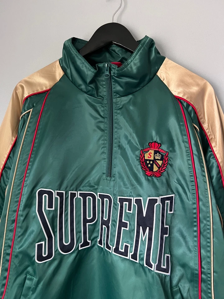 Supreme Satin Piping Jacket - Size XL - Green - Image 2 of 4
