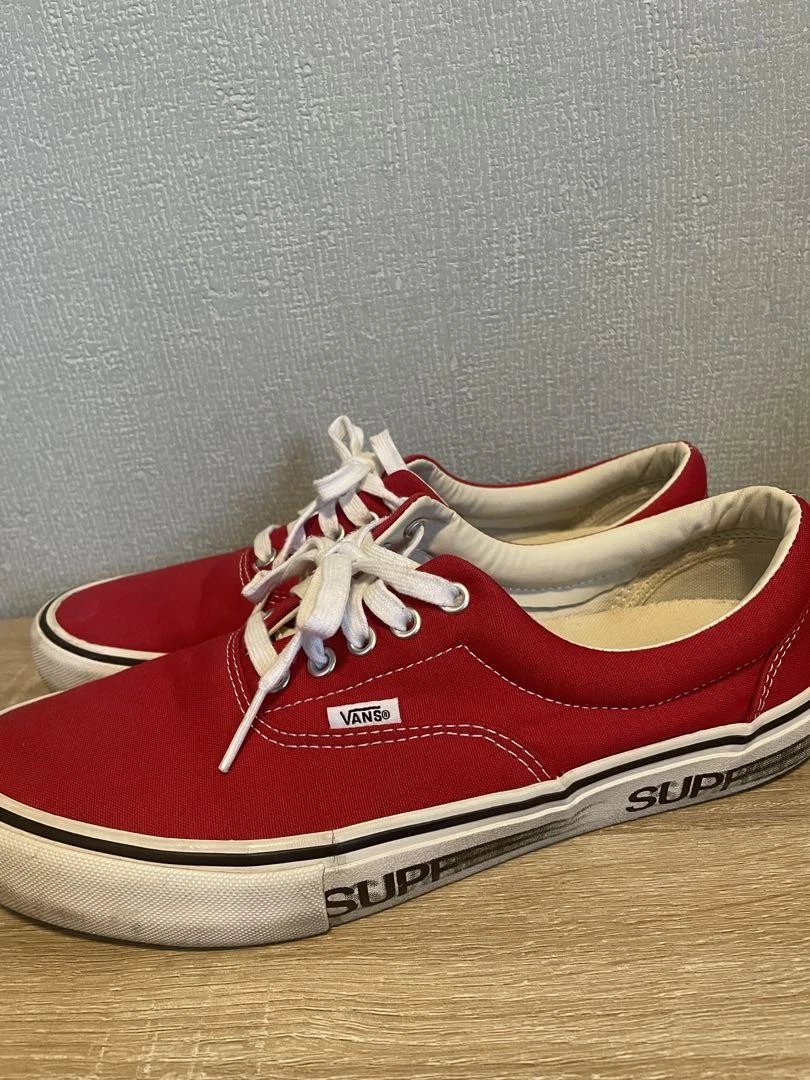 Baskets homme 10,5 US Vans Pro Supreme Collaboration rouge hommes baskets LTD Collectio