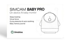 Simshine SimCam Baby Pro Smart Baby Monitor W/Camera Audio WiFi - NEW, Open Box