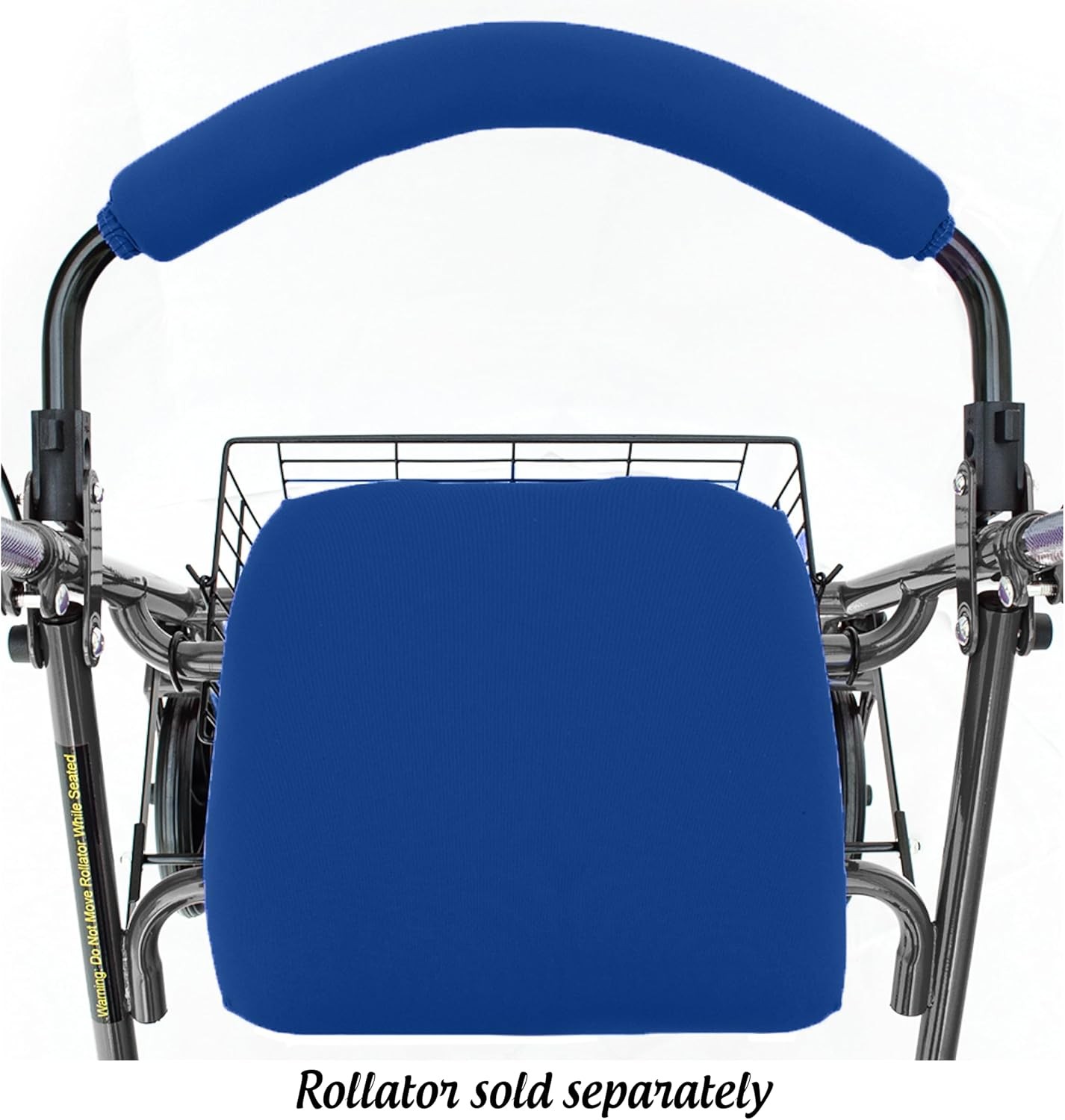 Top Glides Universal Rollator Walker Seat and Backrest Covers (Blue) Blue 
