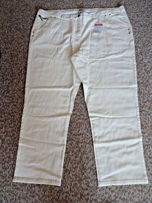 CreationL Stretch Jeans ecru, Gr.54, Mod. Nizza,weites Bein 98%Baumwolle Neu Hvv