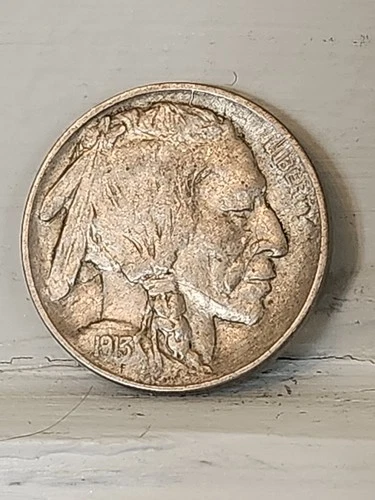 1913p Type 2 Buffalo. Extra Fine + With Nice Patina, Detail And Eye Appeal.