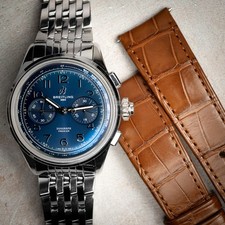 2024 Breitling Premier B15 Duograph 42 Blue AB1510171C1P1 Complete w/ Bracelet