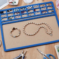 1pc Felt Bead Design Board Beading Jewelry Bracelet and Anklet Making Tray