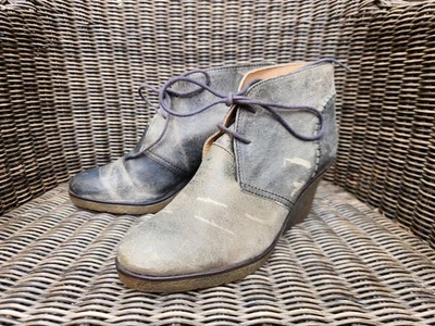 (M060 902) 🧣 🥾 Bottines compensées BY KOAH en cuir vieilli – Taille 40 - Photo 1/4
