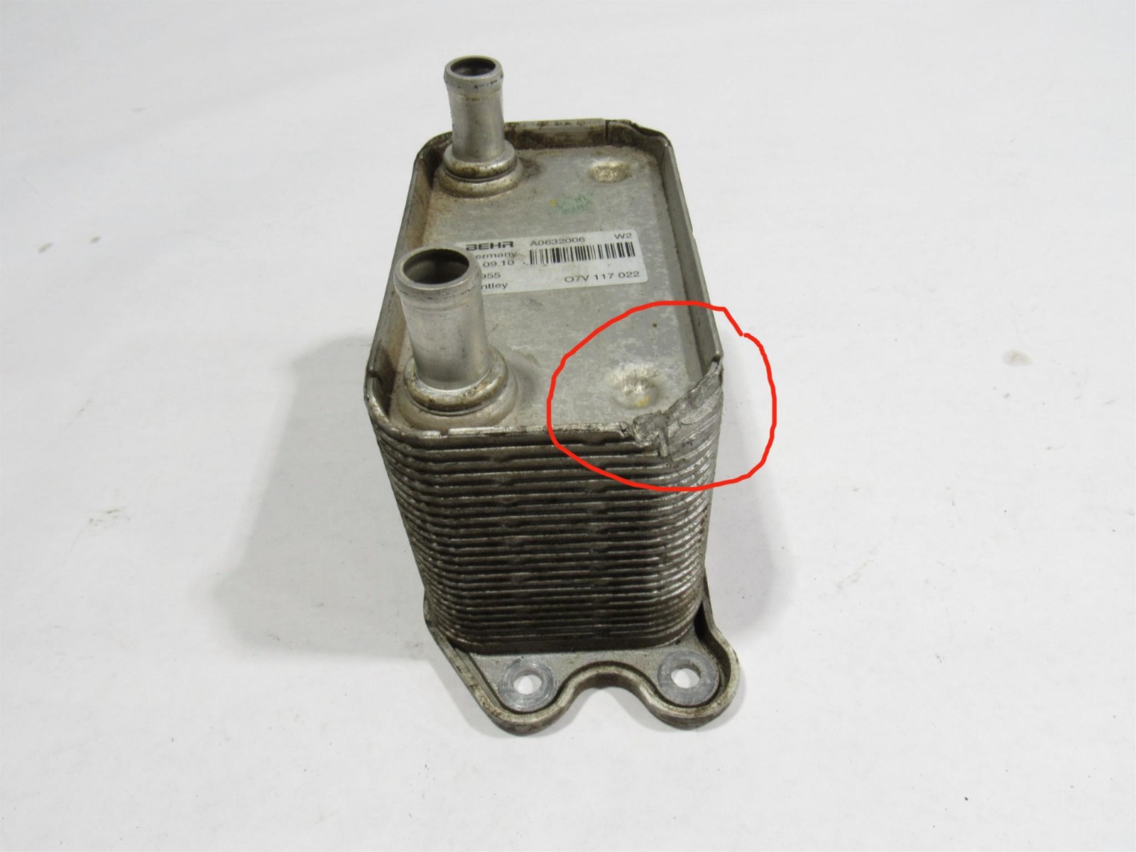10-20 Bentley Mulsanne 2012 Engine Motor Oil Cooler Radiator @1