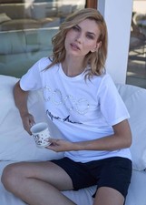 Nacshua Pajamas Women Half Sleeve Short Leg Fresh Cotton ROSALINDA