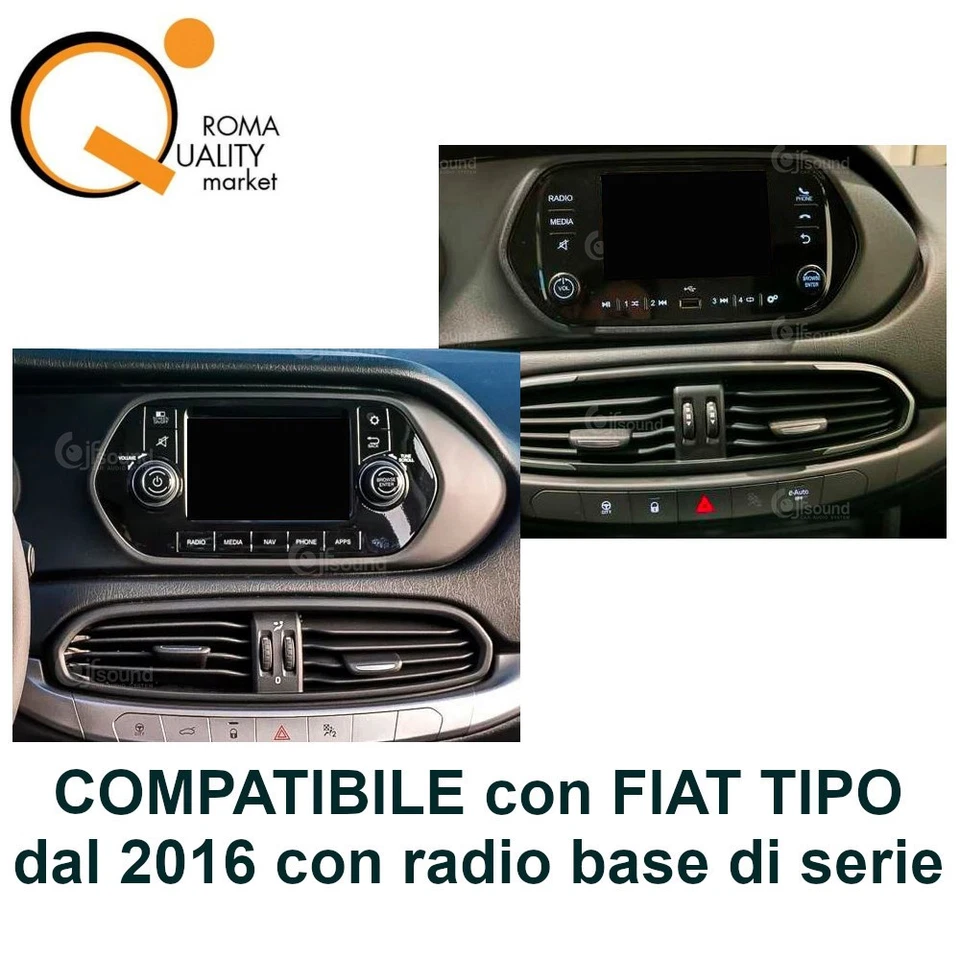 Jfsound JF-037FE-X9C PRO autoradio car tablet 7" fit FIAT Tipo da 2016 Android - Immagine 2 di 4