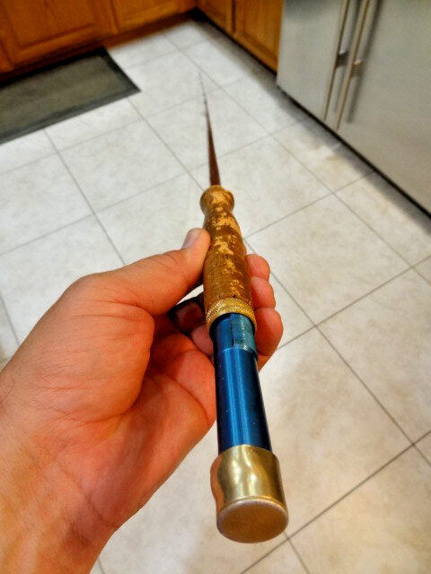 Vintage Garcia Conolon 8' Live Fiber Classic 409 Fishing Glass