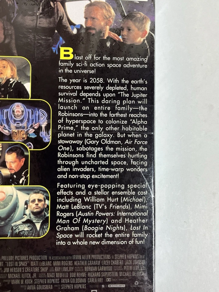 Lost In Space (VHS, 1998, Widescreen) - New Factory Sealed - Image 4 of 4