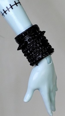 Monster High Frankie Stein Doll Faboolous Friends Black Arm Wrist Cuff Bracelet