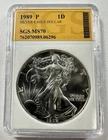 1989 $1 American Silver Eagle  MINT STATE GEM 1oz Bullion Coin