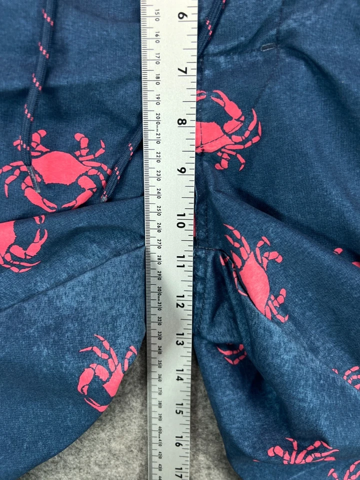 Bañador corto St Johns Bay para hombre grande azul rosa cangrejos tabla china Foto 3 de 4