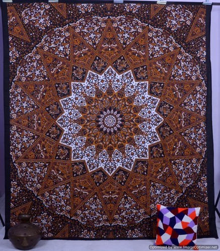 Indian Star Hippie Gypsy Elephant Wall Hanging Mandala Tapestry Queen Size Throw - Picture 30 of 49
