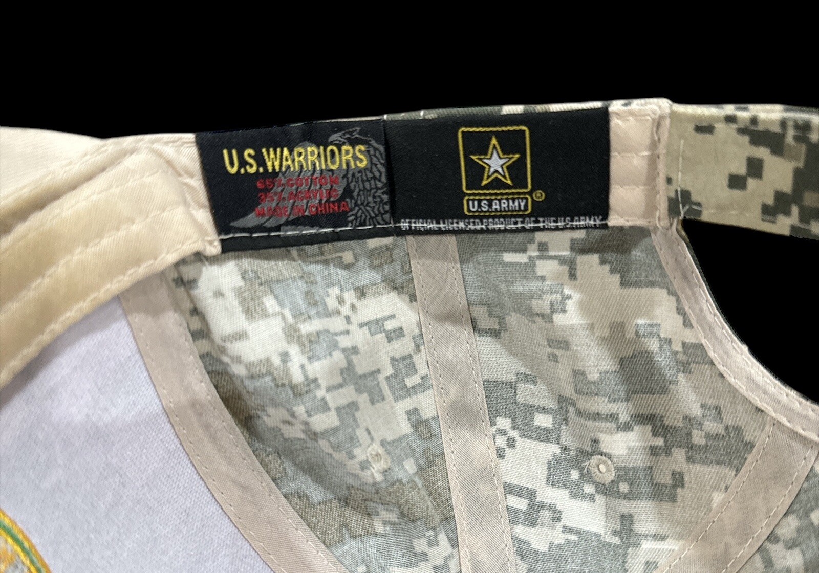 US Army Shield Shadow Hat, Adjustable Back - image 5