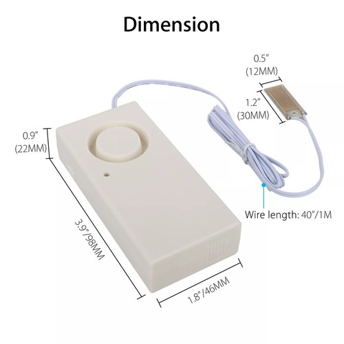 NEW Water Leak Alarm Flood Level Overflow Detector Sensor Home Security Alert - Picture 21 of 22