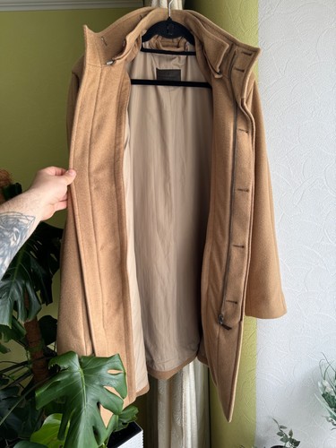 Ermenegildo Zegna Soft Wool Zip Coat Jacket Puffer Lining Camel Size M - Picture 5 of 24