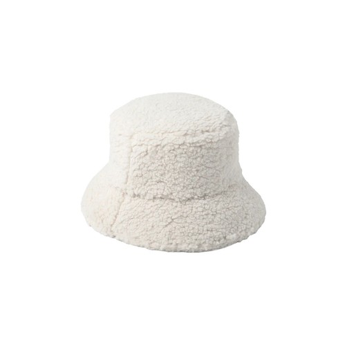 Lack of Color Teddy Bucket Hat Cream White Cozy Winter Warm  display picture 2