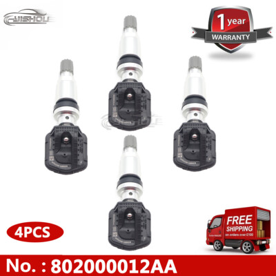 4PCS TPMS Tire Pressure Sensor 802000012AA For Chery Tiggo 2 3 4 7 8 8 PLUS 5X