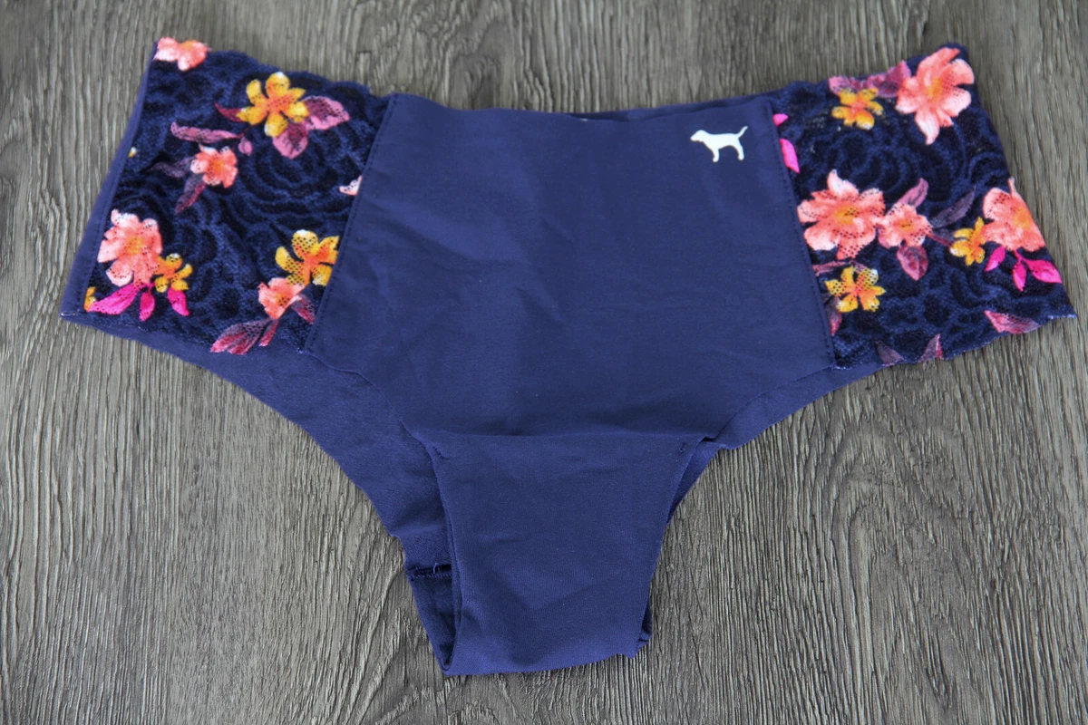PINK VICTORIA S SECRET NO SHOW LACE TRIM CHEEKSTER PANTY size S eBay