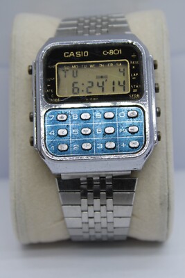 CASIO C-801 腕時計 カシオ　デジタルクオーツ　電卓 レトロヴィンテージ カシオ C-801/メンズ腕時計 デジタルクォーツ