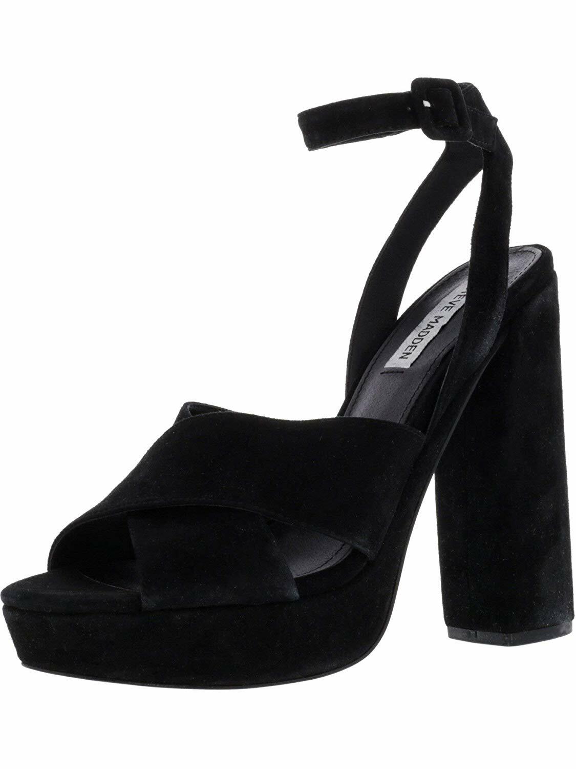 Steve Madden Frauen Jodi Jodi Jodi Offener Zeh Knoechel Riemen Leder Platform Pumps Schwar 84377f Steve Madden Frauen Jodi Jodi Jodi Offener Zeh Knoechel Riemen Leder Platform Pumps Schwar 84377f