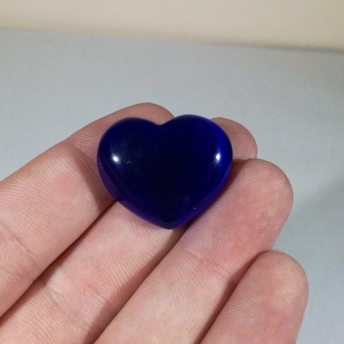 Corazón de Gato Ojo 30 mm Piedra Preciosa Corazón Soplado, Cristal Sanación Corazón Felicidad - Imagen 18 de 18