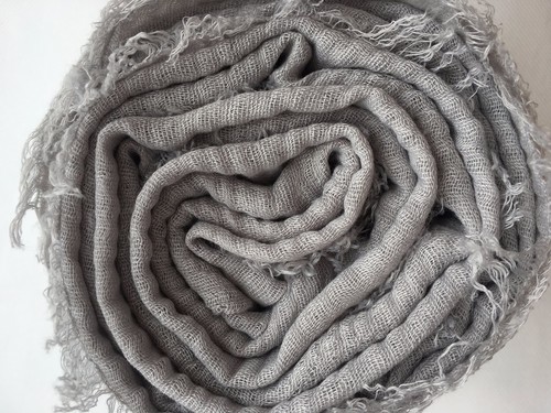 Crimp Frayed Edges Maxi Scarves Hijab cotton mix Crinkle Scarves For Women - Picture 54 of 60