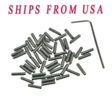 50*US 4-40&M3 Guitar Bridge Saddle Height Hex Screws fit Stratocaster/Telecaster